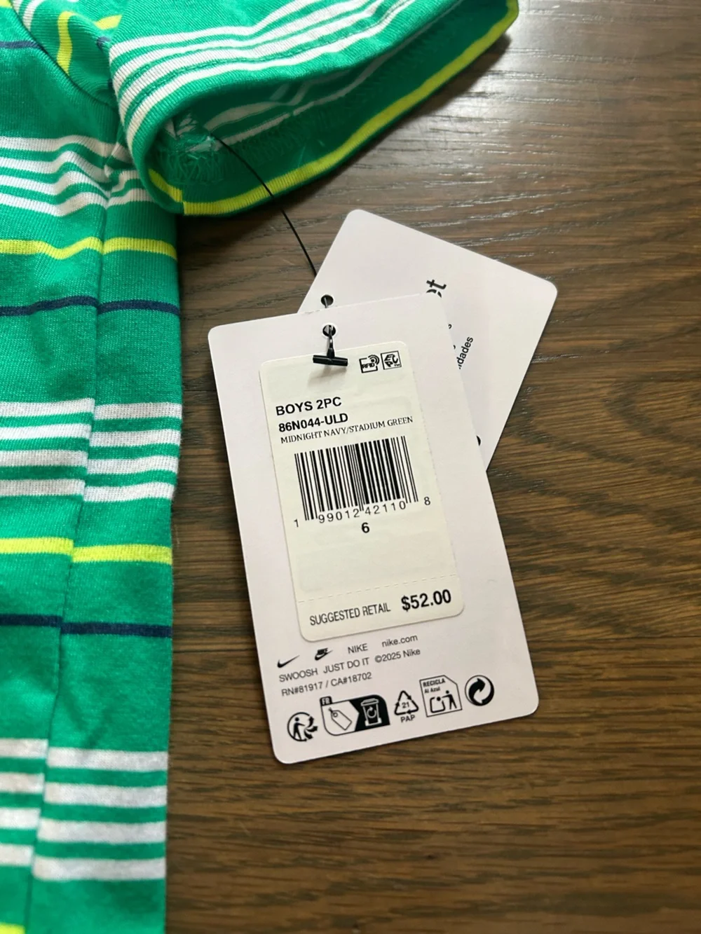 NWT Nike Boys Set size 6